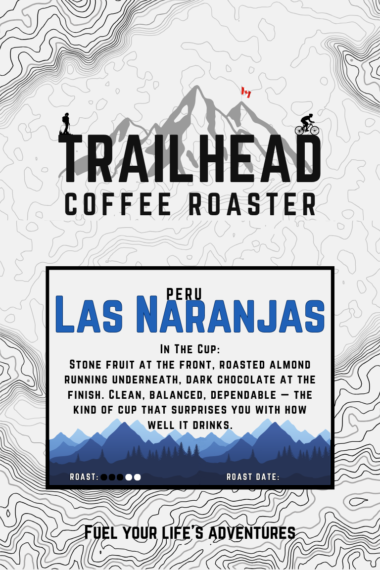 Peru Las Naranjas — Trailhead Coffee bag label front